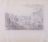 ANTONIO MASUTTI, A Festival in Venice, graphite